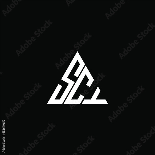 SCY letter logo creative design. SCY unique design
