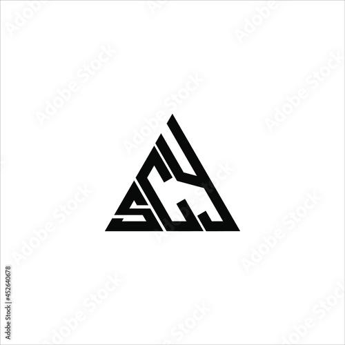 SCY letter logo creative design. SCY unique design
