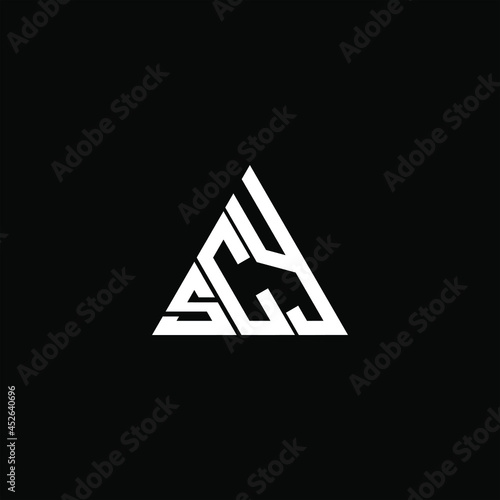 SCY letter logo creative design. SCY unique design
