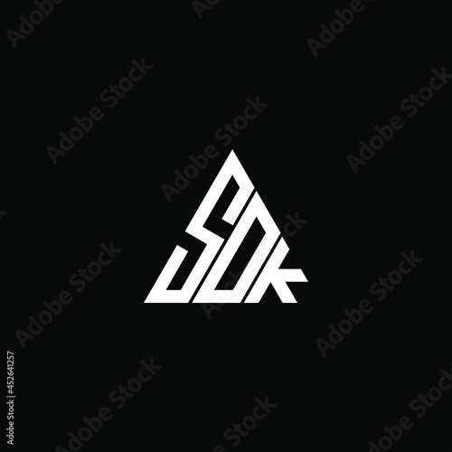 SDK letter logo creative design. SDK unique design, SOK letter logo creative design. SOK unique design