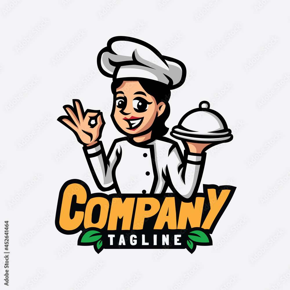 chef mascot logo design chef mascot logo design