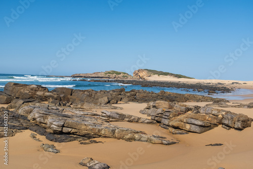 Beautiful shores, rock pools of South Africa coastline