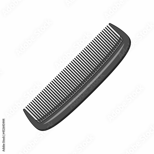 vector comb isolated on white background