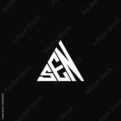 SEN letter logo creative design. SEN unique design
