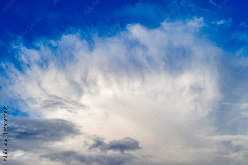 Contrasting clouds with feather inserts