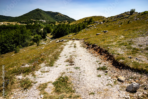 фотографія pass in the mountains of central Croatia, near the Adriatic coast, approximate a