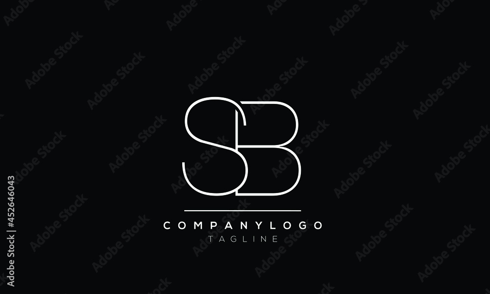 Abstract Letter Initial SB BS SB Vector Logo Design Template. Abstract Letter Initial SB BS SB Vector Logo Design Template.