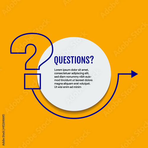 Question mark sign icon, vector illustration. Flat design style with long shadow. FAQ button. Asking questions. Ask for help. Question mark stamp. Need information. Query.