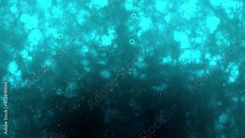 Bubbles in the ocean, particle background