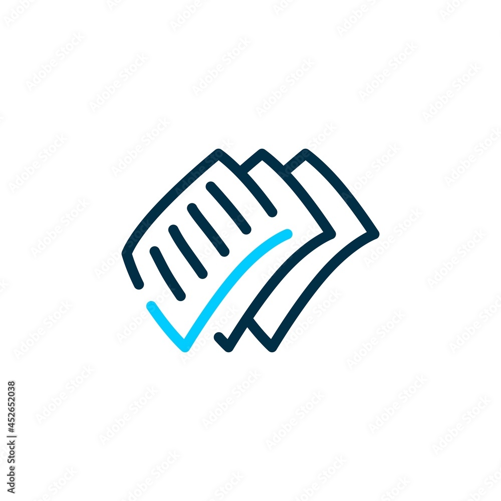 paper check mark logo vector icon illustration paper check mark logo vector icon illustration
