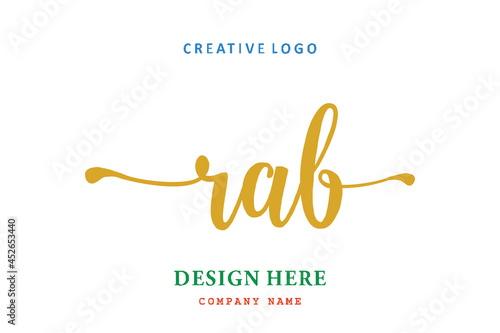 RAB lettering logo is simple, easy to understand and authoritative