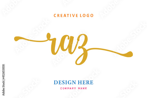 RAZ lettering logo is simple, easy to understand and authoritative