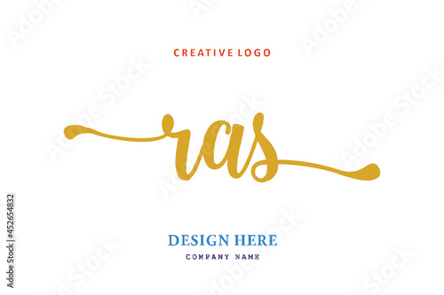 RAS lettering logo is simple, easy to understand and authoritative