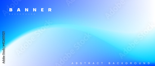 abstract wave blurred banner background with blue color