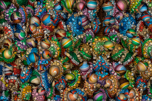 background image with 3d colorful spheres 