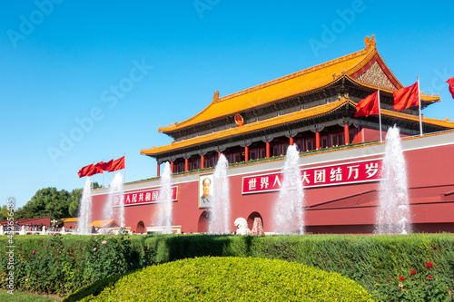 Bild auf Leinwand Tian 'anmen Rostrum, Beijing, China