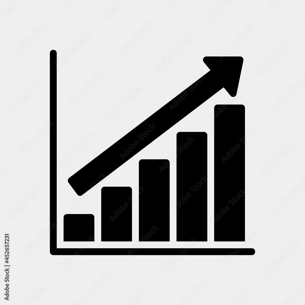 Vector illustration of profit icon in solid style for any projects Vector illustration of profit icon in solid style for any projects