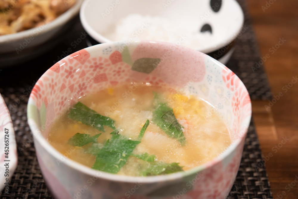 日本の食卓, 玉子スープ,中華,家庭料理