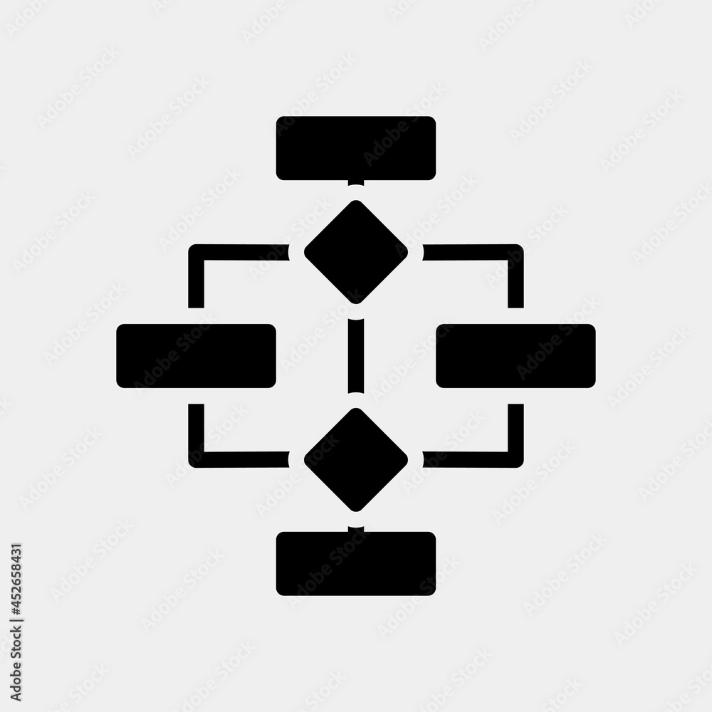 Vector illustration of hierarchy icon in solid style for any projects Vector illustration of hierarchy icon in solid style for any projects