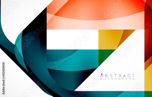 Free Download Minimal background. Abstract square shape with round corners created with wavy forms. Vector Illustration For Wallpaper, Banner, Background, Landing Page - GFXLoad