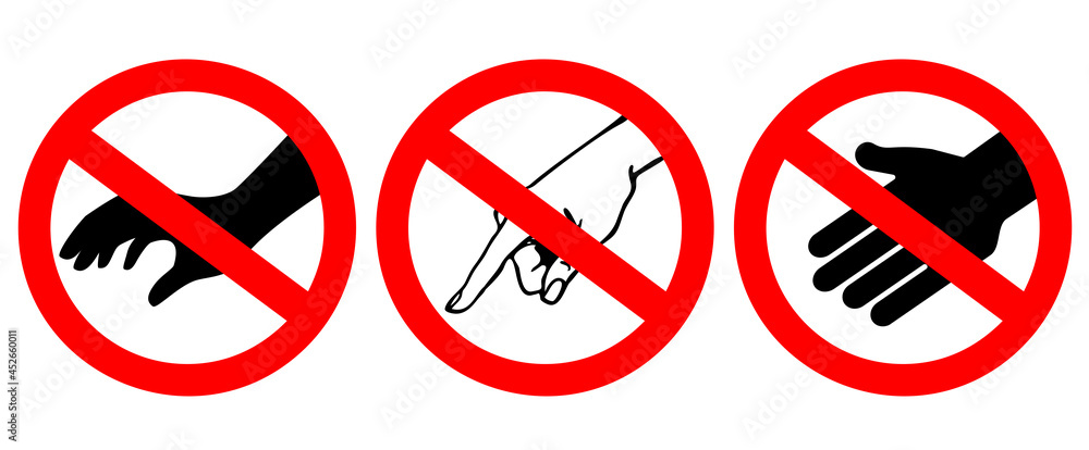 Do not touch vector sign