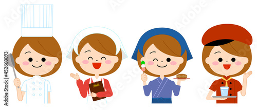 動きのあるいろいろな職業　飲食店