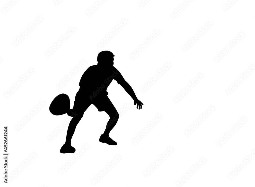 Padel player illustration Padel player illustration