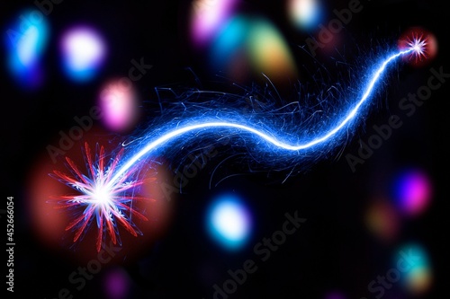 Quantum entanglement, conceptual artwork photo