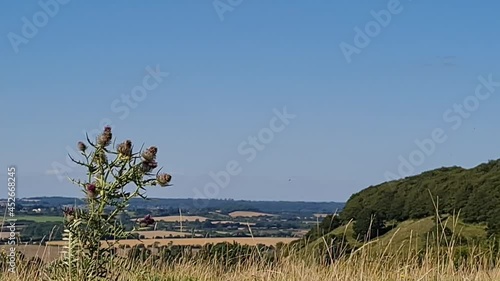 beautiful aerial view of sharpenhoe clappers England photo