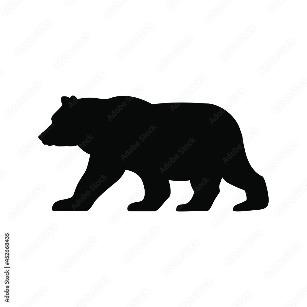 Fototapeta premium Bear icon vector. animal illustration sign. wild life symbol. hunting logo. 