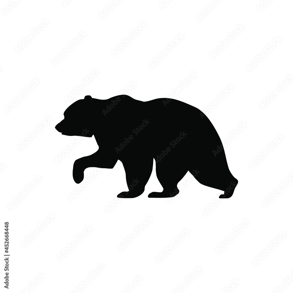 Fototapeta premium Bear icon vector. animal illustration sign. wild life symbol. hunting logo. 