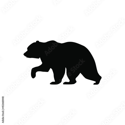 Bear icon vector. animal illustration sign. wild life symbol. hunting logo.
