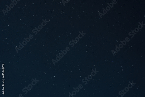 Starry night sky with many stars