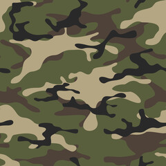 Fototapete Tarnmuster Militärisches Camouflage Fleckenmuster Textil  © Alexander