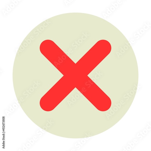 Multiply Vector Flat Circle Icon
