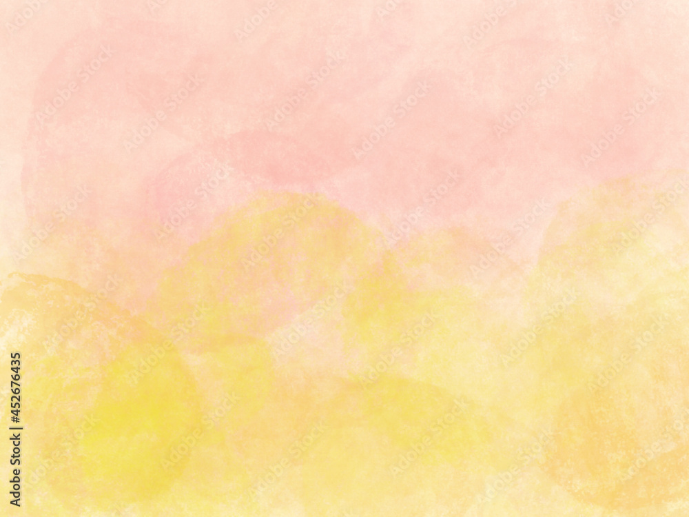 花園のイメージの壁紙 春色 ピンク 黄色 たんぽぽ あたたかいイメージの背景 Stock Illustration Adobe Stock