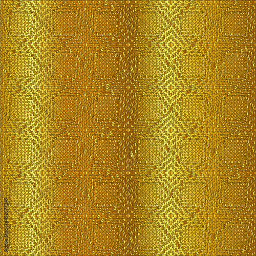 Geometric vector pattern with yellow and white gradient. gold ornament for wallpapers and backgrounds.

