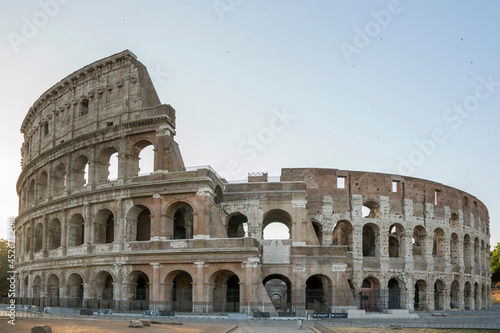 Italy. Rome. Flavius Amphitheater is a Colosseum, an architectural monument of ancient Rome.