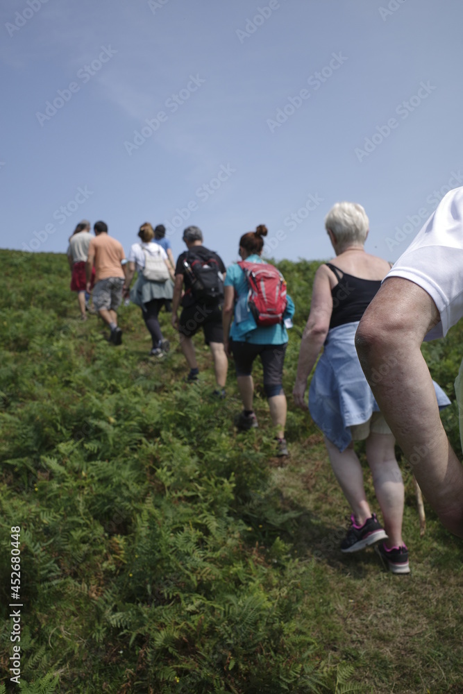 Hiking in a summer day Hiking in a summer day