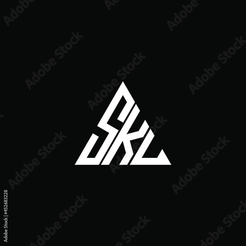 SKU letter logo creative design. SKU unique design
