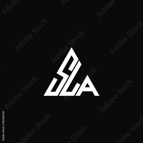 SLA letter logo creative design. SLA unique design
