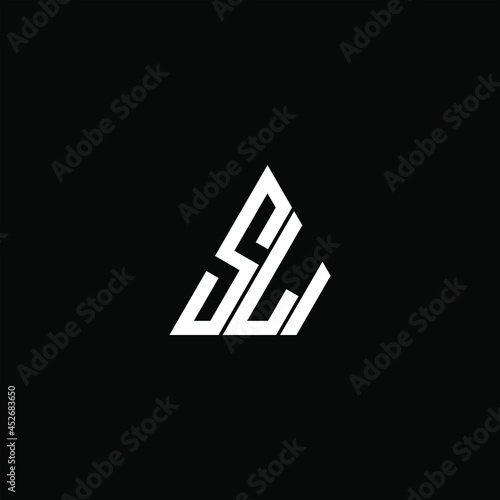 Εκτύπωση καμβά SLI letter logo creative design. SLI unique design