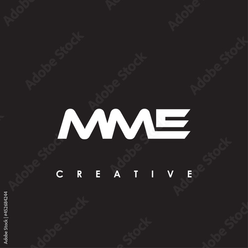 MME Letter Initial Logo Design Template Vector Illustration