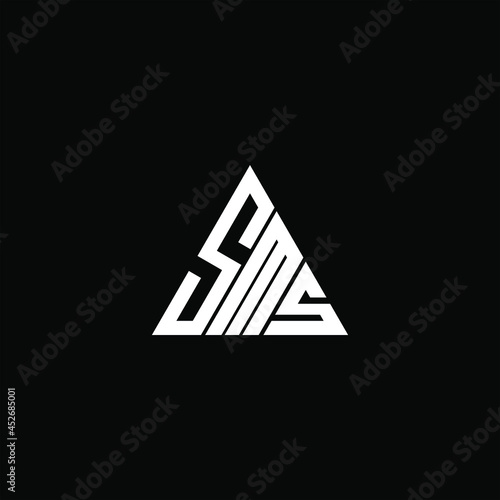 SMS letter logo creative design. SMS unique design