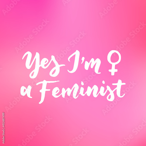 Women's rights quote, phrase. Vector lettering about feminism, woman rights, motivational slogan. Women support and empower, care of yourself, self-care poster.