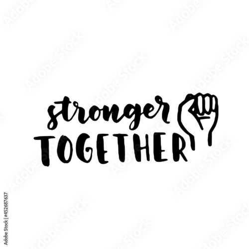 Women's rights quote, phrase. Vector lettering about feminism, woman rights, motivational slogan. Women support and empower, care of yourself, self-care poster.