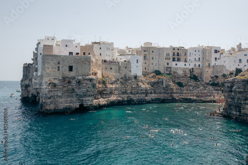 view of the old town Polignano a mare