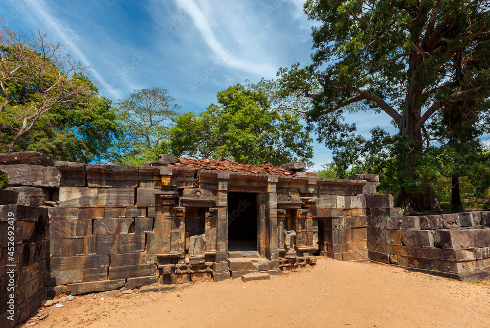 Shiva devale Shiva temple ruins in ancient city Pollonaruwa, Sri Lanka