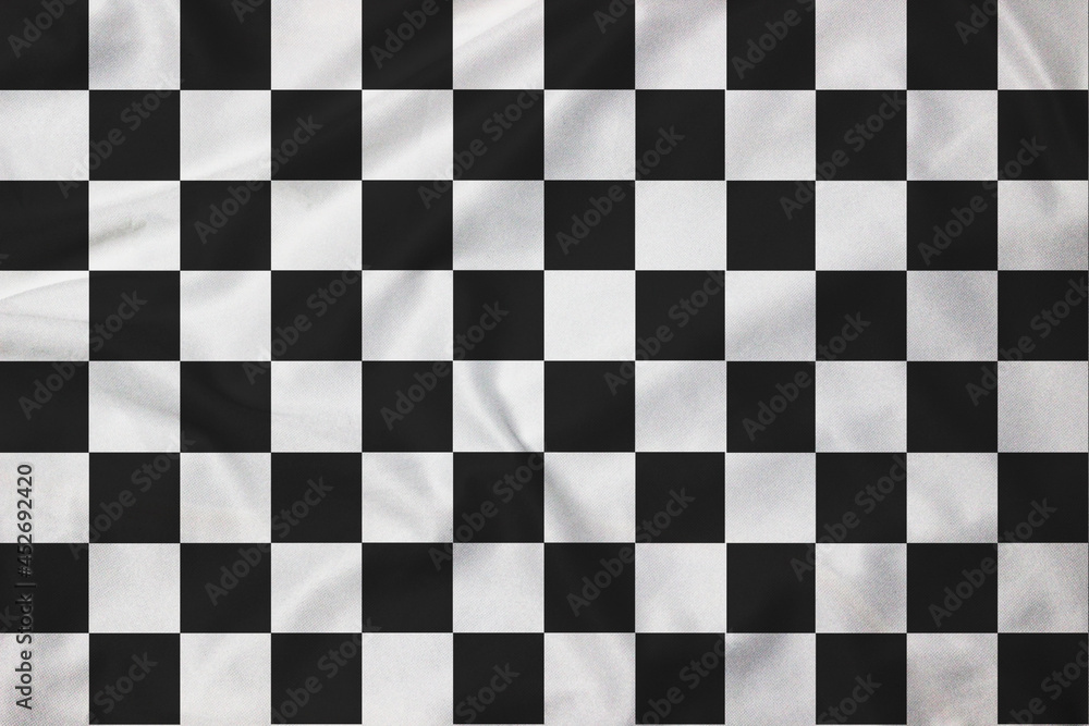 Checkered Flag, realistic 3d rendering with texture Checkered Flag, realistic 3d rendering with texture