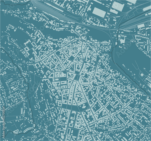 map of the city of Chernivtsi, Ukraine